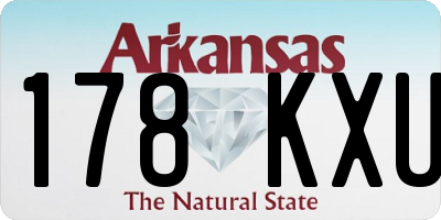 AR license plate 178KXU