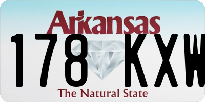 AR license plate 178KXW