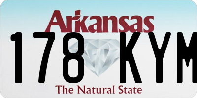AR license plate 178KYM