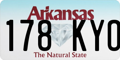 AR license plate 178KYO