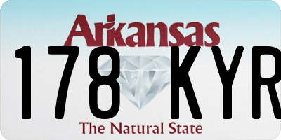 AR license plate 178KYR