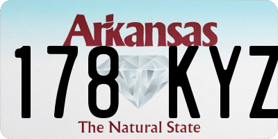 AR license plate 178KYZ