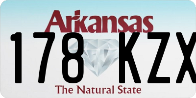 AR license plate 178KZX