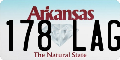 AR license plate 178LAG
