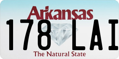 AR license plate 178LAI