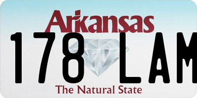 AR license plate 178LAM