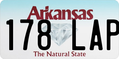 AR license plate 178LAP