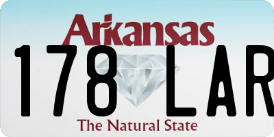 AR license plate 178LAR