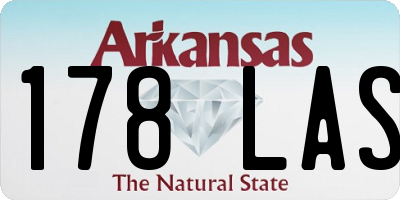 AR license plate 178LAS