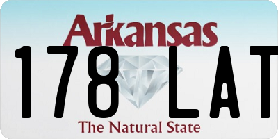 AR license plate 178LAT