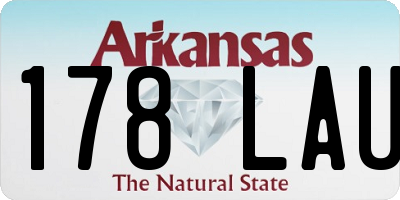 AR license plate 178LAU