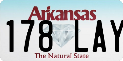 AR license plate 178LAY
