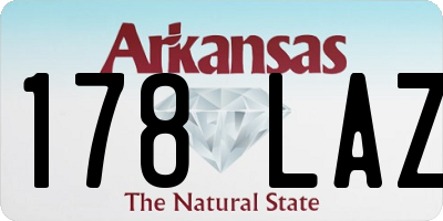 AR license plate 178LAZ