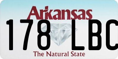 AR license plate 178LBC
