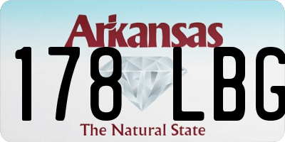 AR license plate 178LBG