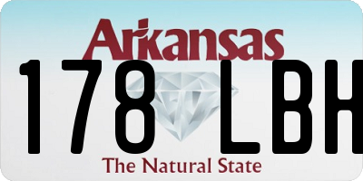 AR license plate 178LBH