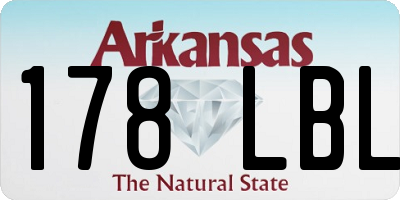AR license plate 178LBL
