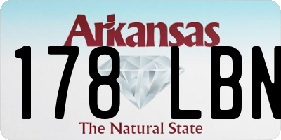 AR license plate 178LBN
