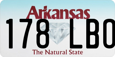 AR license plate 178LBO