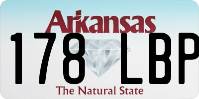 AR license plate 178LBP