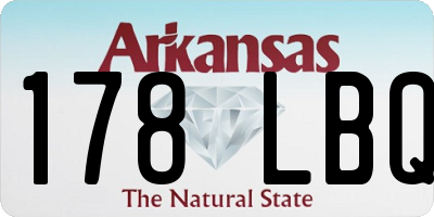 AR license plate 178LBQ