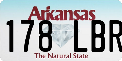 AR license plate 178LBR