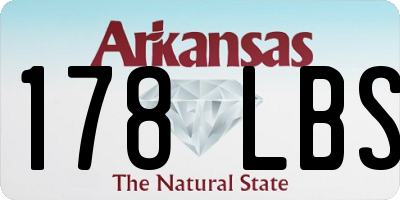 AR license plate 178LBS