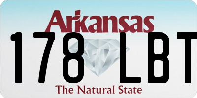 AR license plate 178LBT
