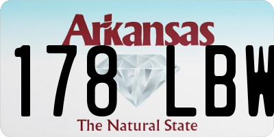 AR license plate 178LBW