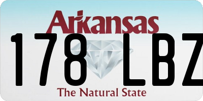 AR license plate 178LBZ