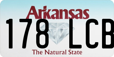 AR license plate 178LCB