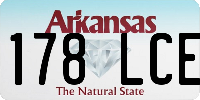 AR license plate 178LCE