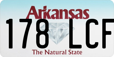 AR license plate 178LCF