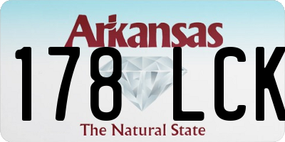 AR license plate 178LCK