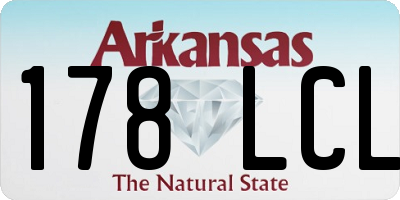 AR license plate 178LCL