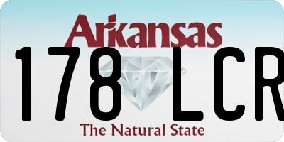 AR license plate 178LCR