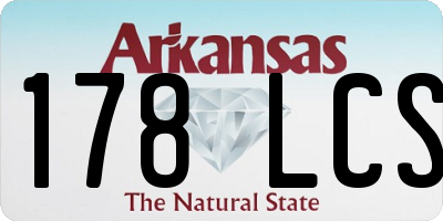 AR license plate 178LCS