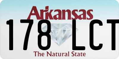 AR license plate 178LCT