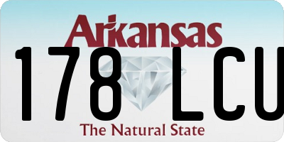 AR license plate 178LCU