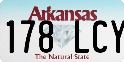 AR license plate 178LCY
