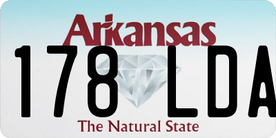AR license plate 178LDA