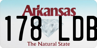 AR license plate 178LDB