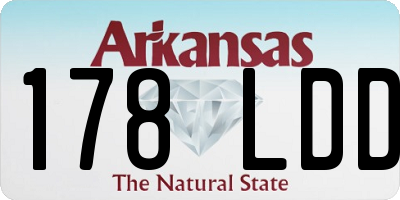 AR license plate 178LDD