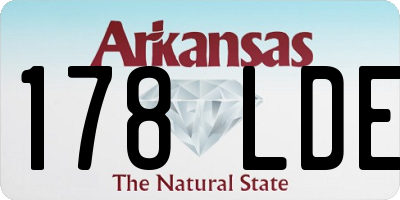 AR license plate 178LDE