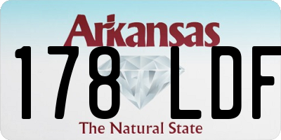 AR license plate 178LDF