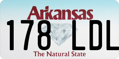 AR license plate 178LDL