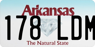 AR license plate 178LDM