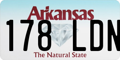AR license plate 178LDN
