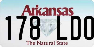 AR license plate 178LDO