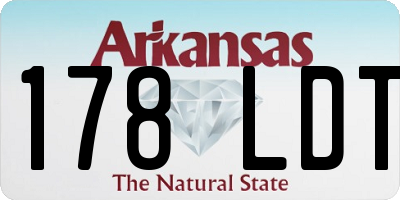 AR license plate 178LDT